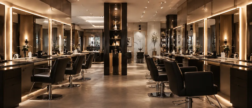 Không gian salon minh họa cho phong cách thiết kế